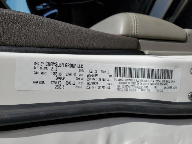 Photo 14 from auction – 2011 DODGE DURANGO CR with VIN 1D4SD4GT7BC638092