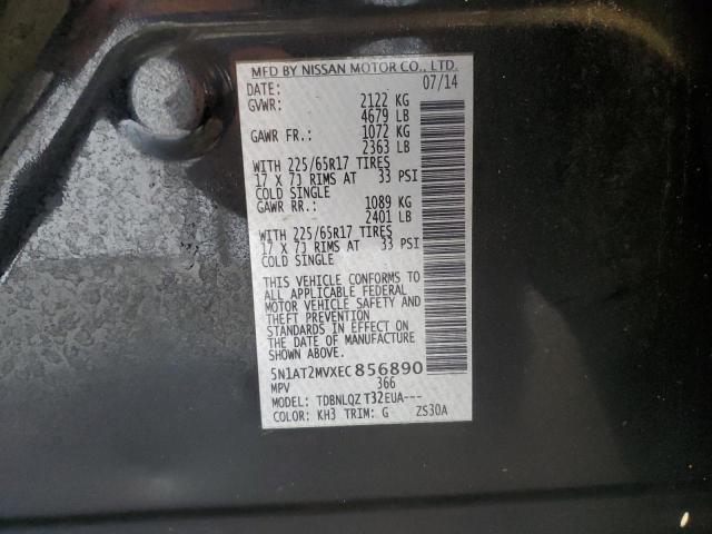 Photo 14 from auction – 2014 NISSAN ROGUE S with VIN 5N1AT2MVXEC856890