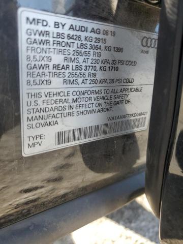 Photo 14 from auction – 2019 AUDI Q7 PREMIUM with VIN WA1AHAF73KD046421