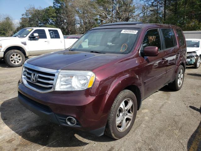 HONDA PILOT EXL 2012 with VIN 5FNYF3H50CB007992 - Photo from auction