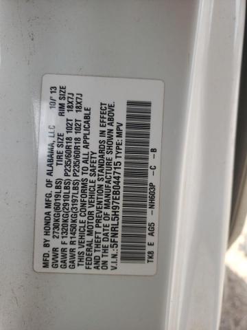 Photo 14 from auction – 2014 HONDA ODYSSEY TO with VIN 5FNRL5H97EB044715