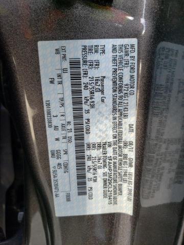 Photo 14 from auction – 2012 FORD FOCUS SEL with VIN 1FAHP3M29CL219415
