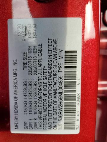 Photo 14 from auction – 2021 HONDA CR-V EX with VIN 5J6RW2H56ML004859