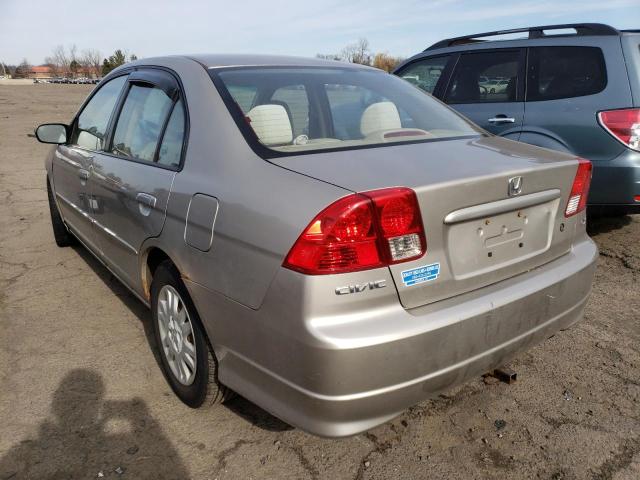 Photo 2 from auction – 2005 HONDA CIVIC LX with VIN 2HGES165X5H604202