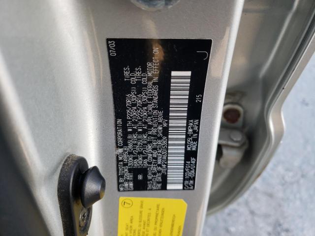 Photo 10 from auction – 2003 TOYOTA HIGHLANDER with VIN JTEHF21A630153809