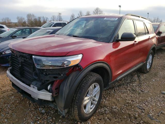 FORD EXPLORER X 2020 with VIN 1FMSK8DH3LGA39433 - Photo from auction