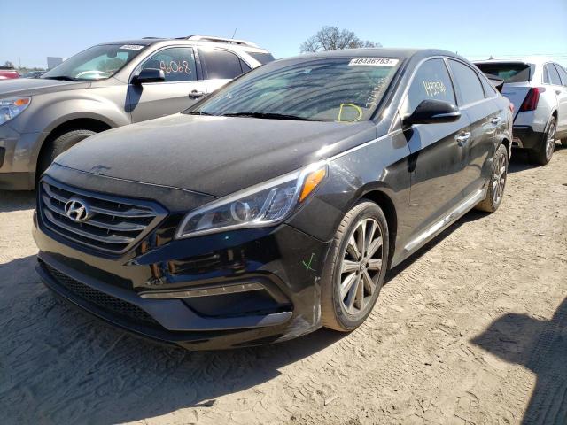HYUNDAI SONATA SPO 2017 with VIN 5NPE34AF5HH469980 - Photo from auction