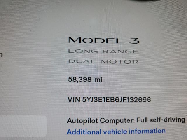 Photo 9 from auction – 2018 TESLA MODEL 3 with VIN 5YJ3E1EB6JF132696