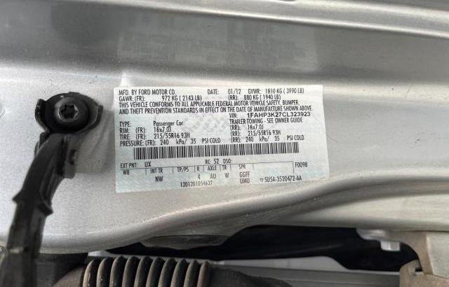 Photo 10 from auction – 2012 FORD FOCUS SE with VIN 1FAHP3K27CL323923