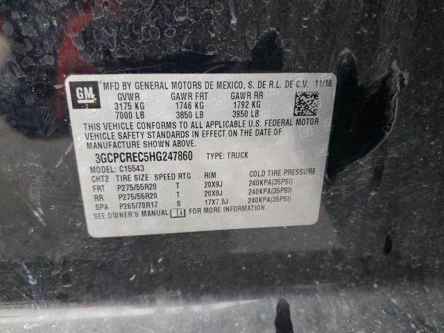 Photo 10 from auction – 2017 CHEVROLET SILVERADO with VIN 3GCPCREC5HG247860