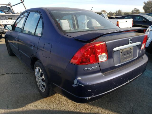 Photo 2 from auction – 2003 HONDA CIVIC EX with VIN 2HGES26753H554829