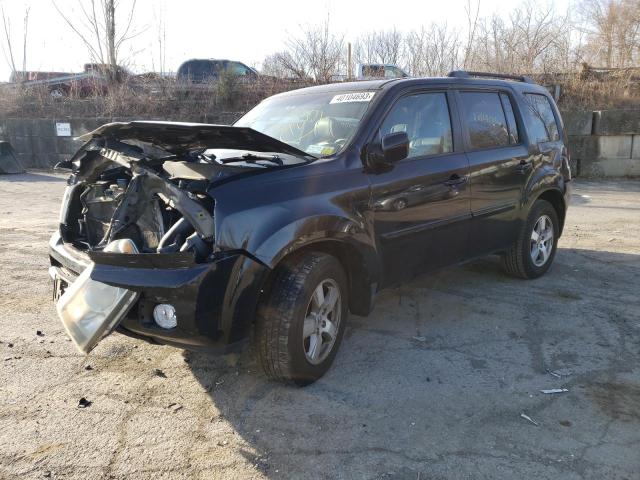 HONDA PILOT EXLN 2011 with VIN 5FNYF4H7XBB052167 - Photo from auction
