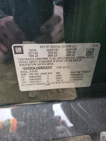 Photo 14 from auction – 2016 GMC YUKON DENA with VIN 1GKS2CKJ3GR252247