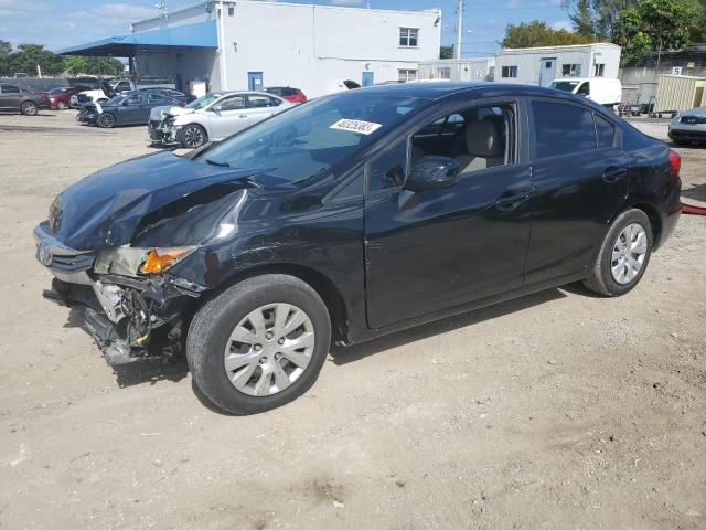 HONDA CIVIC LX 2012 with VIN 19XFB2F56CE384770 - Photo from auction