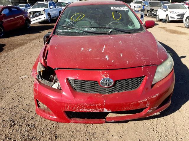 Photo 5 from auction – 2009 TOYOTA COROLLA BA with VIN JTDBL40E49J008984
