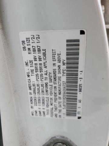 Photo 14 from auction – 2009 ACURA RDX with VIN 5J8TB18269A004727