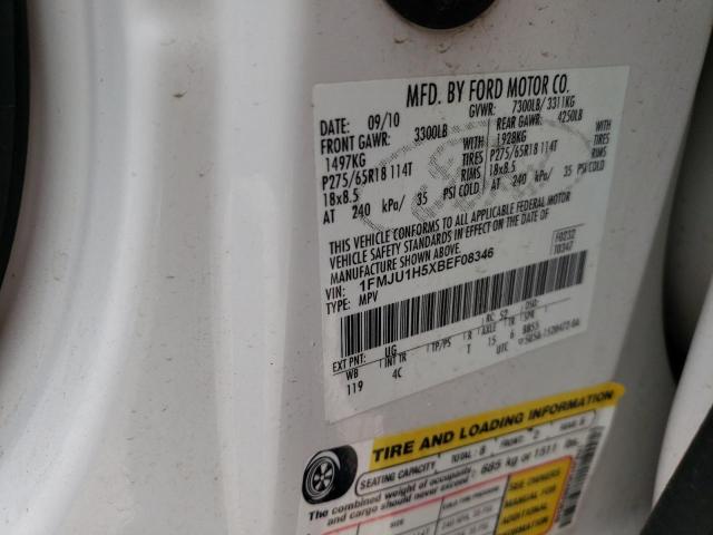 Photo 14 from auction – 2011 FORD EXPEDITION with VIN 1FMJU1H5XBEF08346