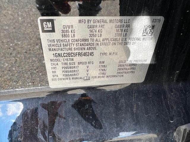 Photo 10 from auction – 2015 CHEVROLET TAHOE POLI with VIN 1GNLC2EC5FR646245