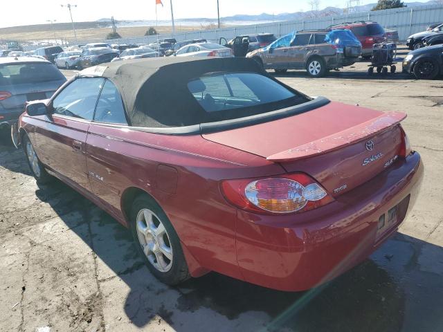 Photo 2 from auction – 2002 TOYOTA CAMRY SOLA with VIN 2T1FF28P82C596523