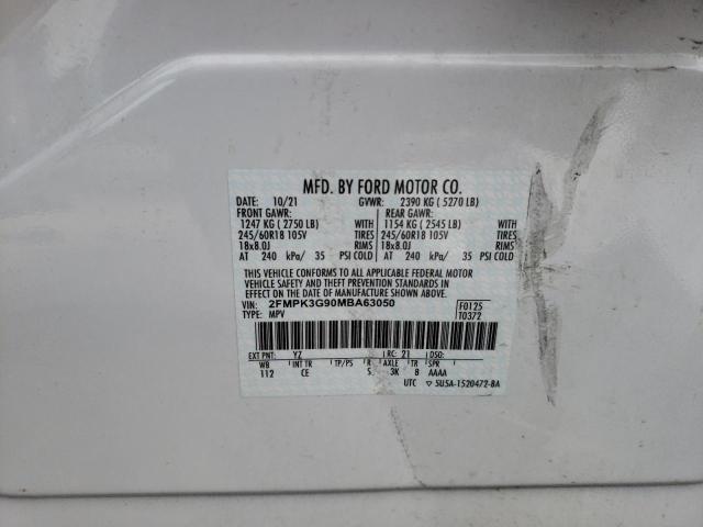 Photo 14 from auction – 2021 FORD EDGE SE with VIN 2FMPK3G90MBA63050