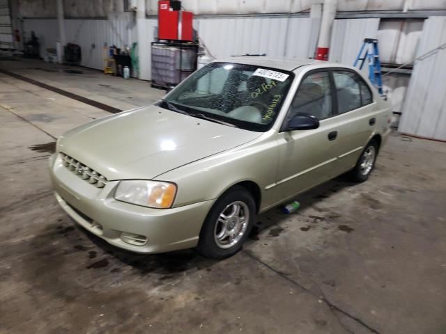 HYUNDAI ACCENT GL 2001 with VIN KMHCG45C91U203915 - Photo from auction