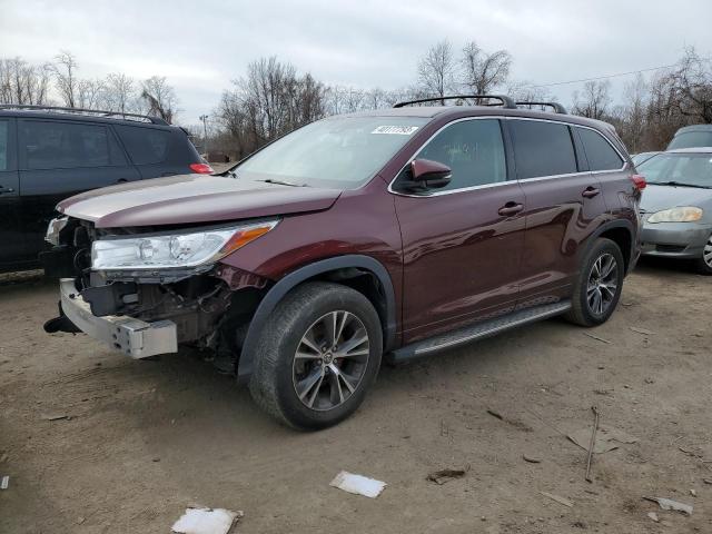 TOYOTA HIGHLANDER 2018 with VIN 5TDZARFH7JS034781 - Photo from auction