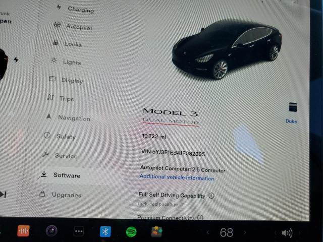 Photo 9 from auction – 2018 TESLA MODEL 3 with VIN 5YJ3E1EB4JF082395