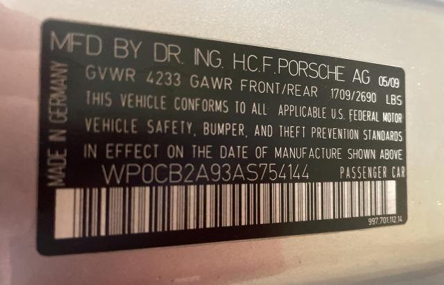 Photo 10 from auction – 2010 PORSCHE 911 CARRER with VIN WP0CB2A93AS754144