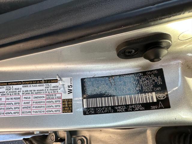 Photo 10 from auction – 2005 TOYOTA PRIUS with VIN JTDKB20U553085828