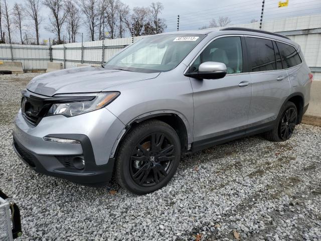 HONDA PILOT SE 2022 with VIN 5FNYF5H28NB008862 - Photo from auction