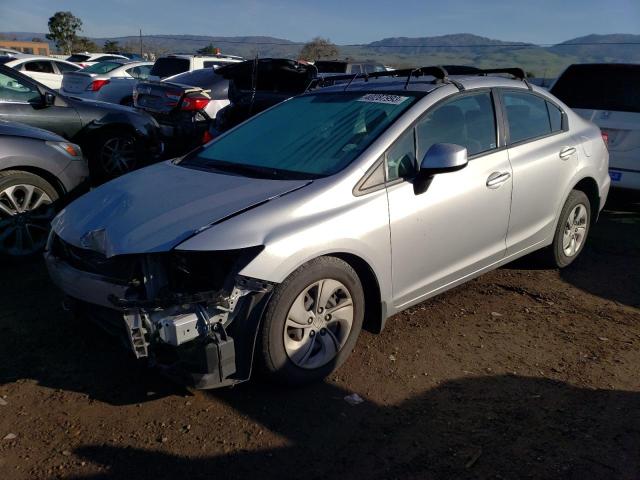 HONDA CIVIC LX 2013 with VIN 19XFB2F57DE286669 - Photo from auction