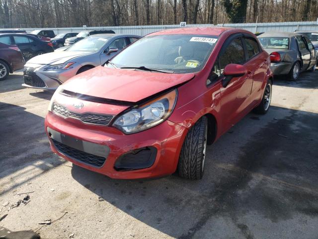 KIA RIO LX 2013 with VIN KNADM5A33D6128423 - Photo from auction