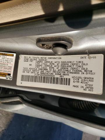 Photo 14 from auction – 2005 LEXUS GX 470 with VIN JTJBT20X550083020