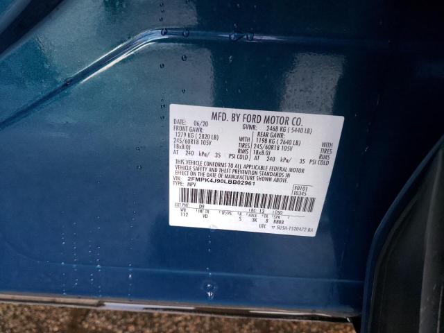 صورة رقم 14 من المزاد - 2020 FORD EDGE SEL مع VIN 2FMPK4J90LBB02961