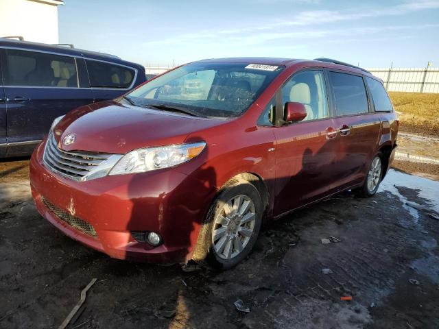 TOYOTA SIENNA XLE 2017 with VIN 5TDDZ3DC2HS165523 - Photo from auction