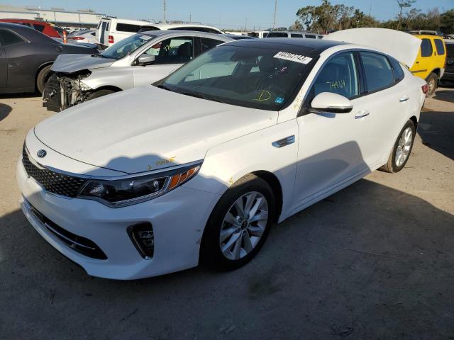 KIA OPTIMA EX 2018 with VIN 5XXGU4L34JG220306 - Photo from auction