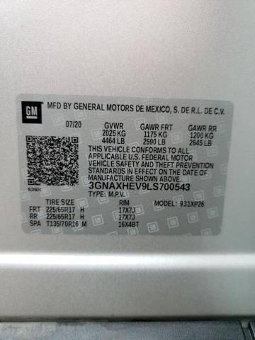 Photo 14 from auction – 2020 CHEVROLET EQUINOX LS with VIN 3GNAXHEV9LS700543