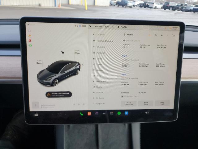Photo 9 from auction – 2022 TESLA MODEL 3 with VIN 5YJ3E1EBXNF289329