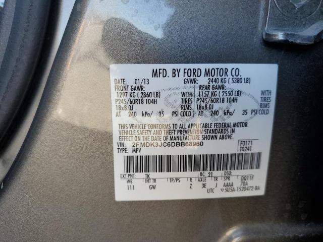 Photo 14 from auction – 2013 FORD EDGE SEL with VIN 2FMDK3JC6DBB68960
