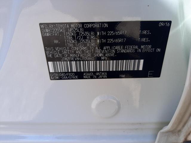 Photo 14 from auction – 2017 TOYOTA RAV4 LE with VIN JTMZFREV8HJ105860