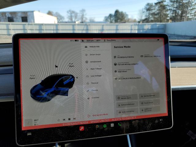 Photo 9 from auction – 2020 TESLA MODEL 3 with VIN 5YJ3E1EA1LF783552