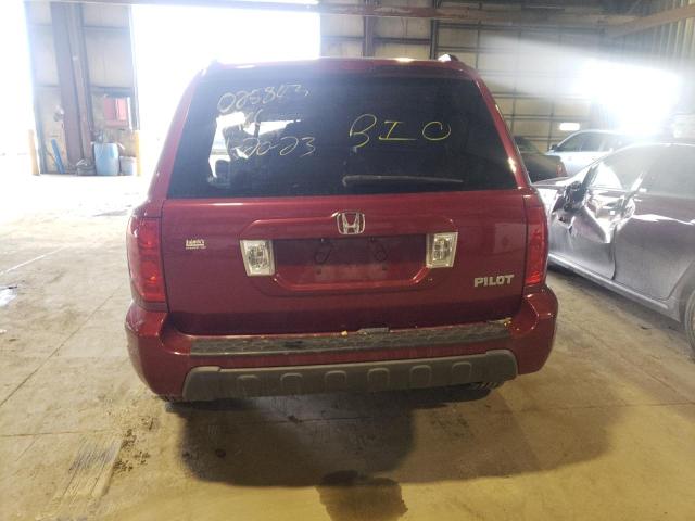 Photo 6 from auction – 2005 HONDA PILOT EXL with VIN 5FNYF18595B025883