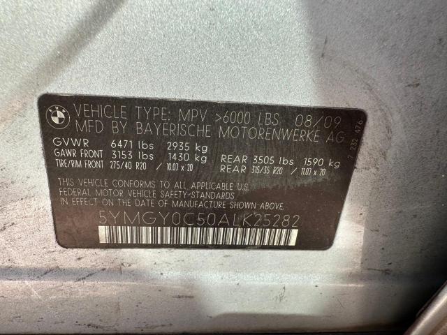 Photo 10 from auction – 2010 BMW X5 M with VIN 5YMGY0C50ALK25282