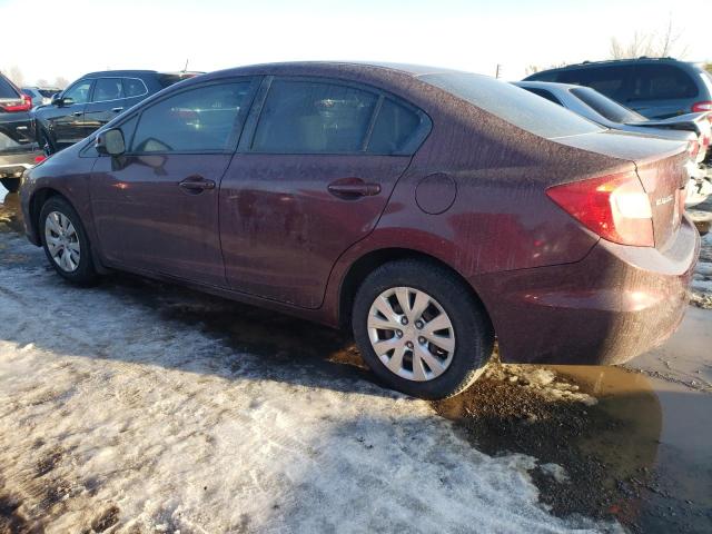 Photo 2 from auction – 2012 HONDA CIVIC LX with VIN 2HGFB2F45CH003343