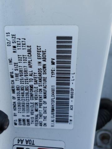 Photo 14 from auction – 2015 HONDA CR-V EXL with VIN 5J6RM4H75FL044811