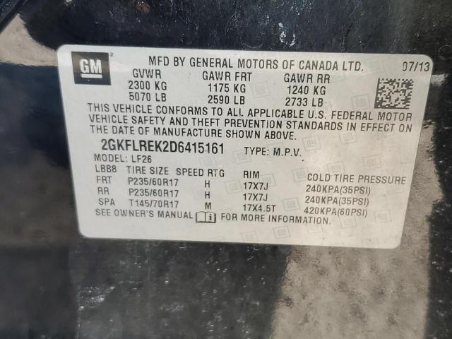 Photo 14 from auction – 2013 GMC TERRAIN SL with VIN 2GKFLREK2D6415161