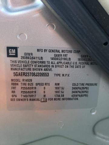 Foto 14 de la subasta – 2008 BUICK ENCLAVE CX con VIN 5GAER23708J209553