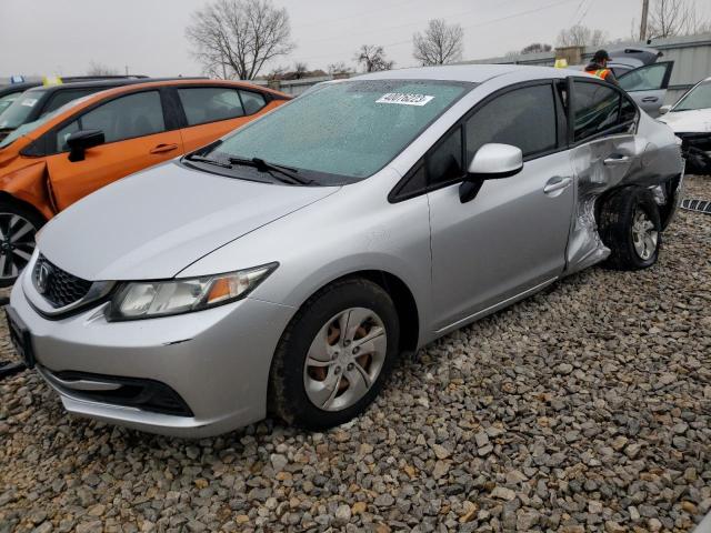 HONDA CIVIC LX 2013 with VIN 2HGFB2F51DH504563 - Photo from auction