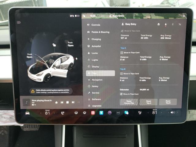 Снимка 9 от търг – 2020 TESLA MODEL 3 с VIN 5YJ3E1EB3LF639638