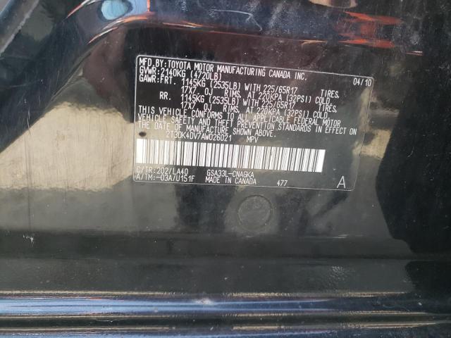 Photo 14 from auction – 2010 TOYOTA RAV4 LIMIT with VIN 2T3DK4DV7AW026021